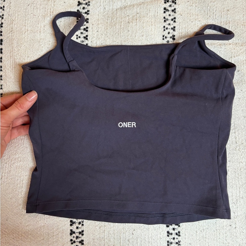 Oner SoftMotion Strappy Mid Tank Top in True Blue - Size Small - Picture 6 of 8